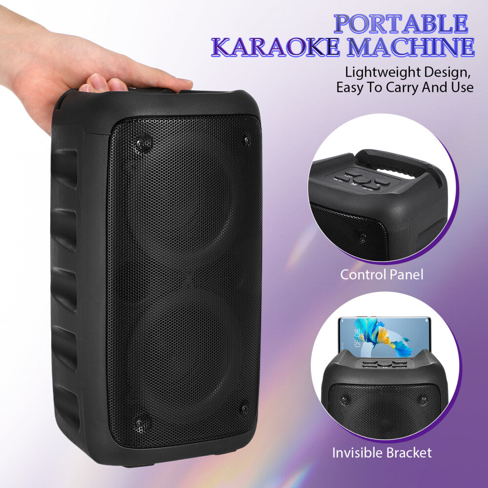 3000W Portable Bluetooth Speaker Sub woofer Heavy Bass Sound System Party & Mic
