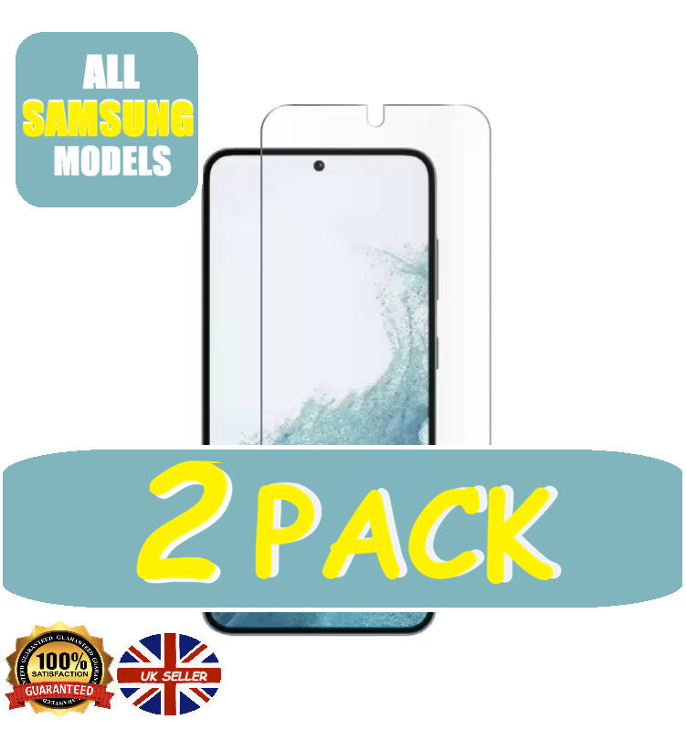 2 PACK Tempered Glass Screen Protector For Samsung S26 S25 S24 S22 S23 +