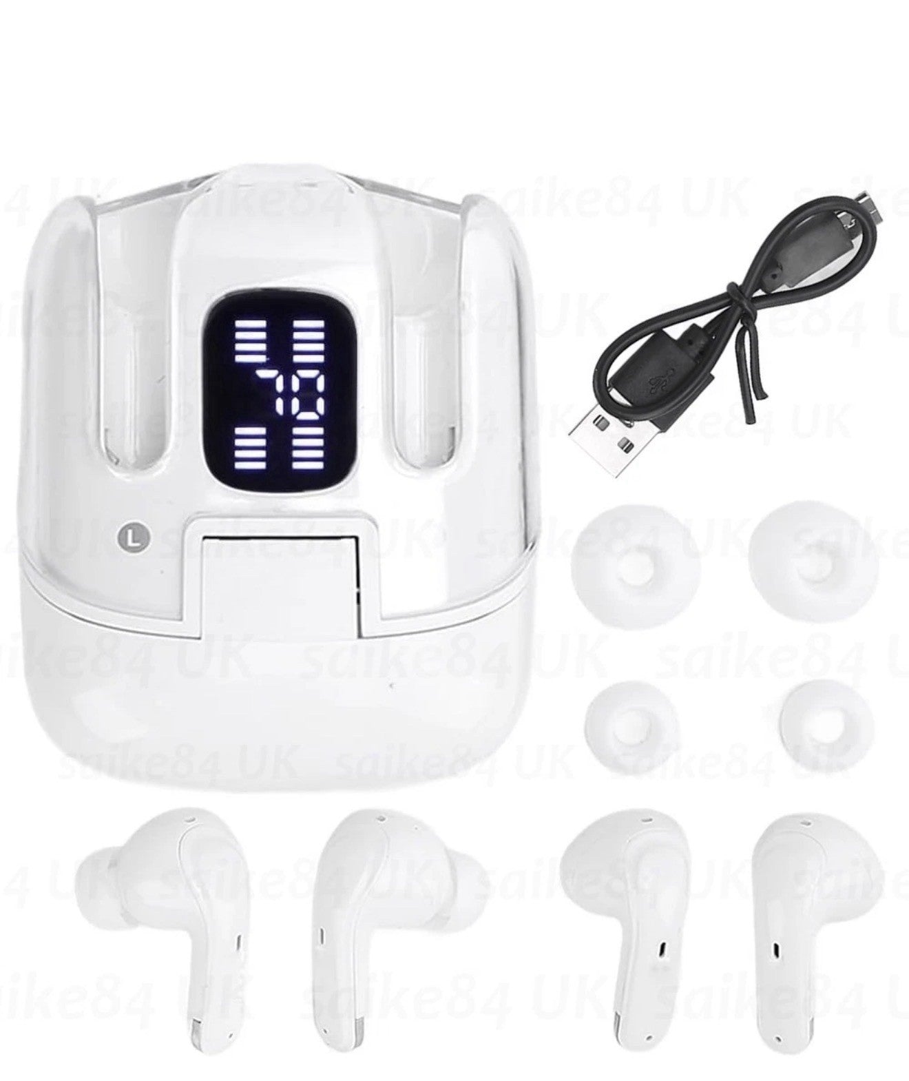 TWS Wireless Earbuds Bluetooth 5.5 Earphones 4 ENC Mics  For Android & iPhone