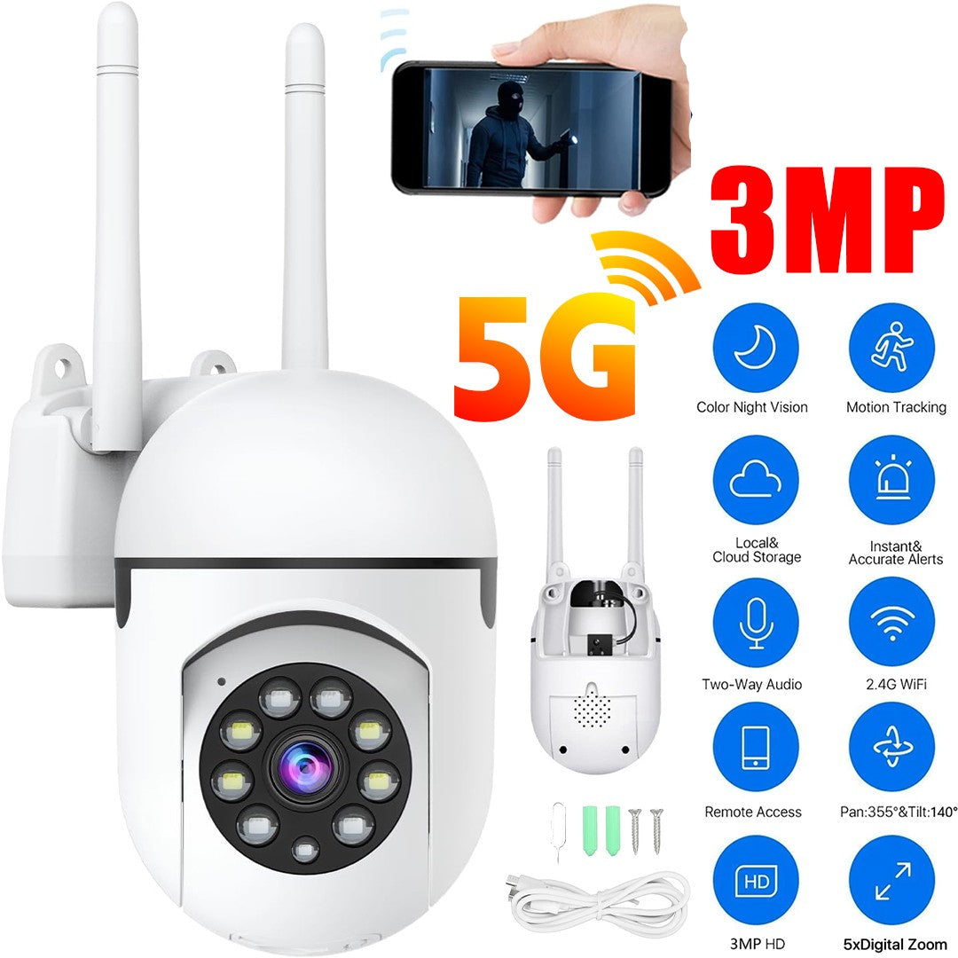 5G Wireless WIFI outdoor CCTV HD Security IR Camera