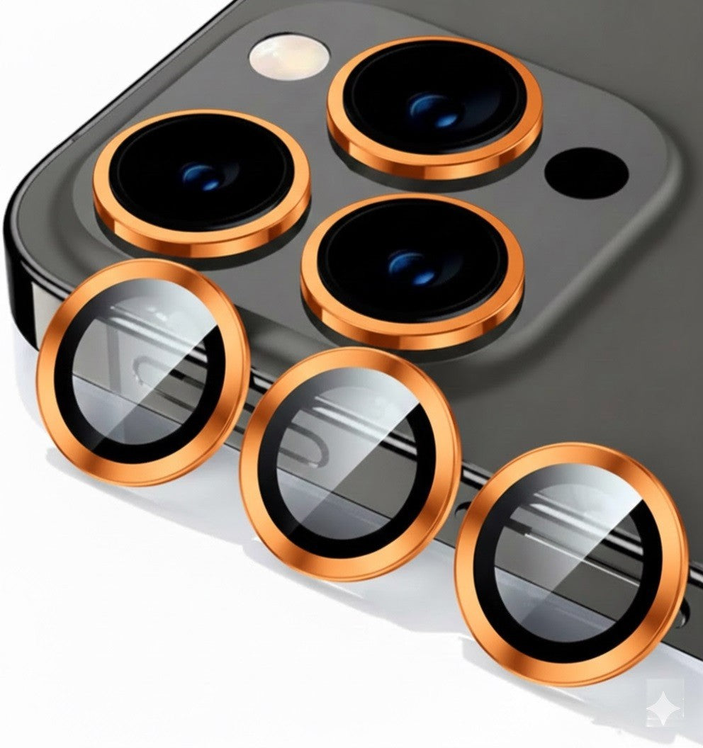 Camera LensGlass Protector Metal Ring for iPhone 17 Pro 14Pro 15Pro 16Pro 17E 13