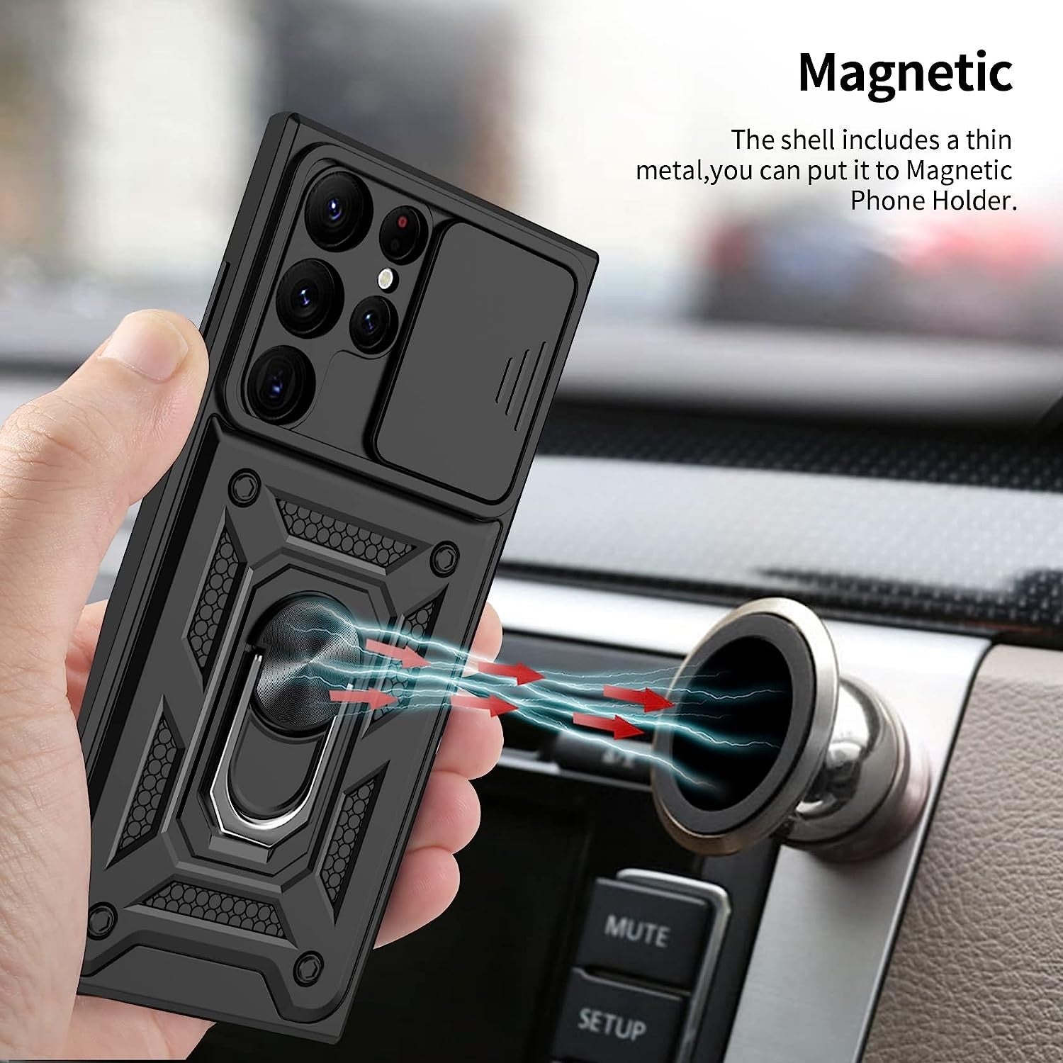 ShockProof Magnetic Phone Case For Samsung S26 S25 S24 S23 S22 S21 Ultra Plus FE