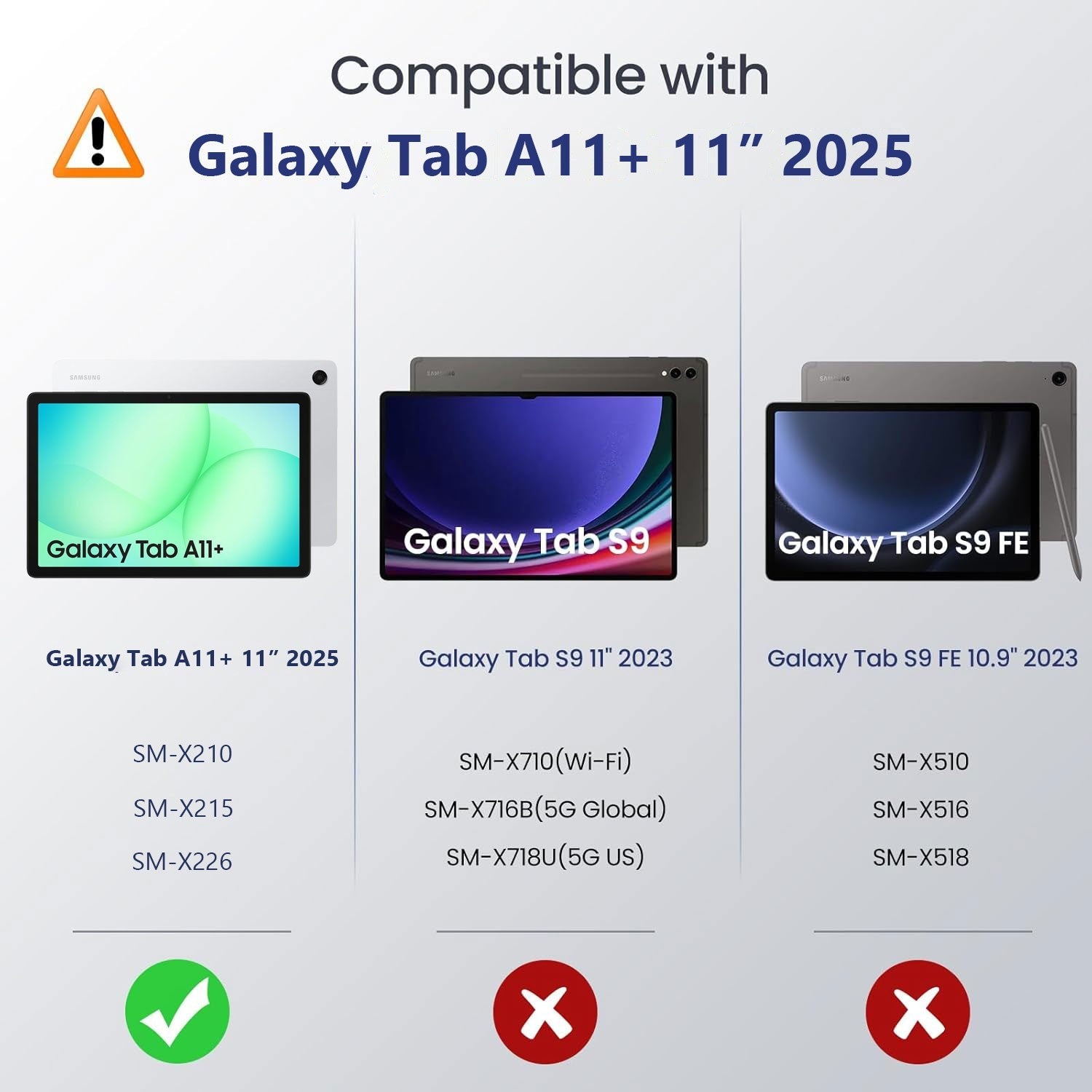 Tempered Glass Screen Protector for Samsung Galaxy Tab A11+ Plus 11" 2025 Tablet