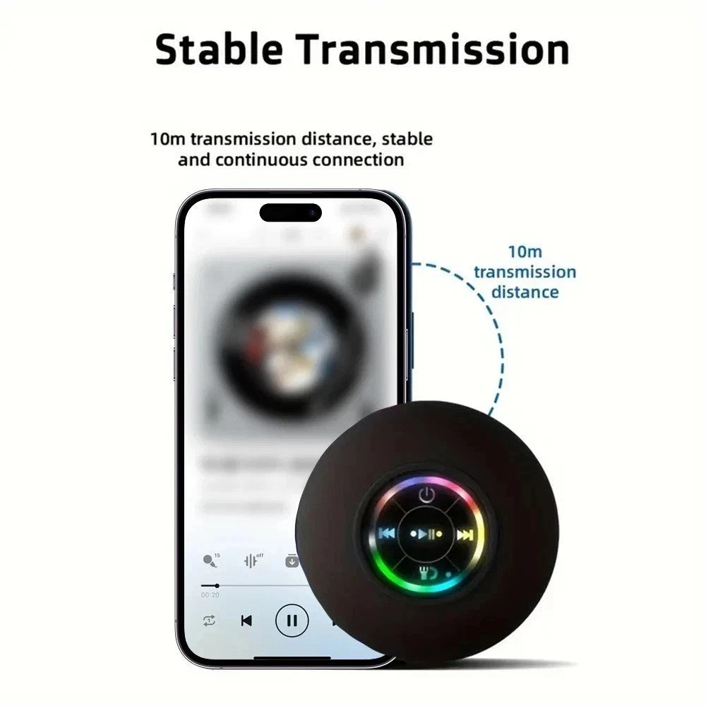 Waterproof Bluetooth Speaker Shower Suction Portable Wireless 10M