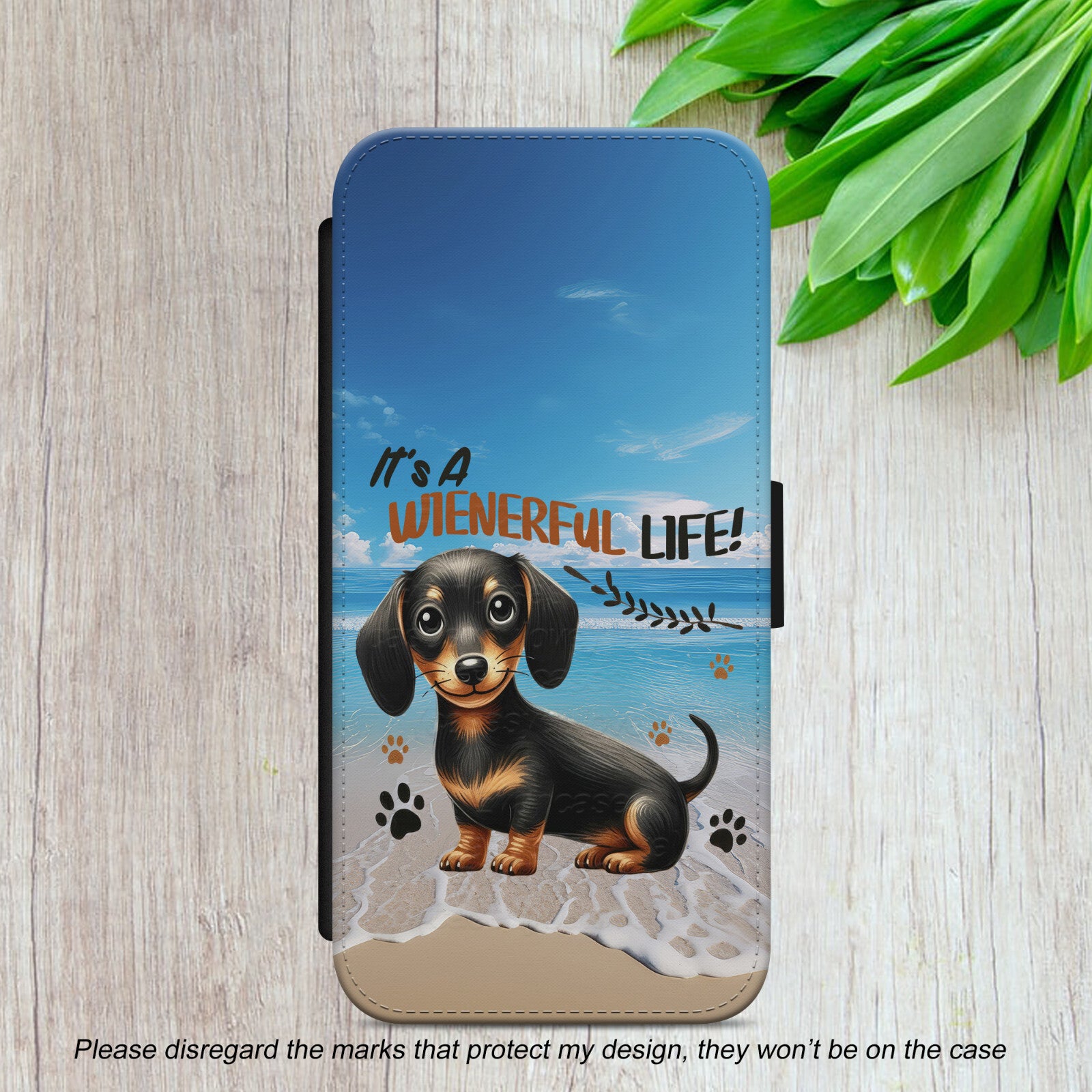 Sausage Dog Flip Case For iPhone Samsung Google