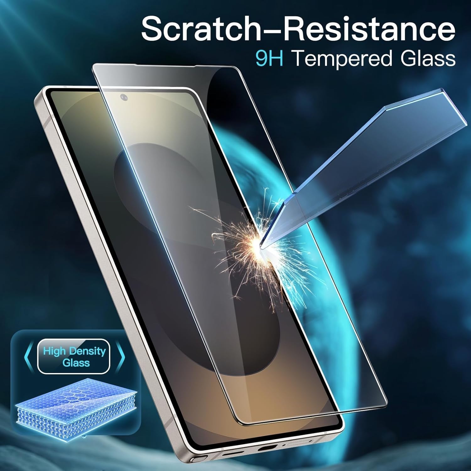 For Samsung Galaxy S25 S24 Ultra S23 S22 S21 + Tempered Glass Screen Protector