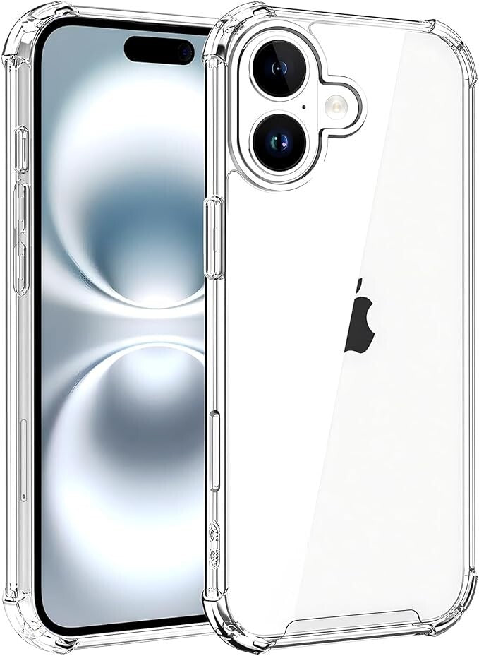 Case For iPhone 16 15 14 Pro Max Plus 13 11 12 7 8 Clear Cover Shockproof