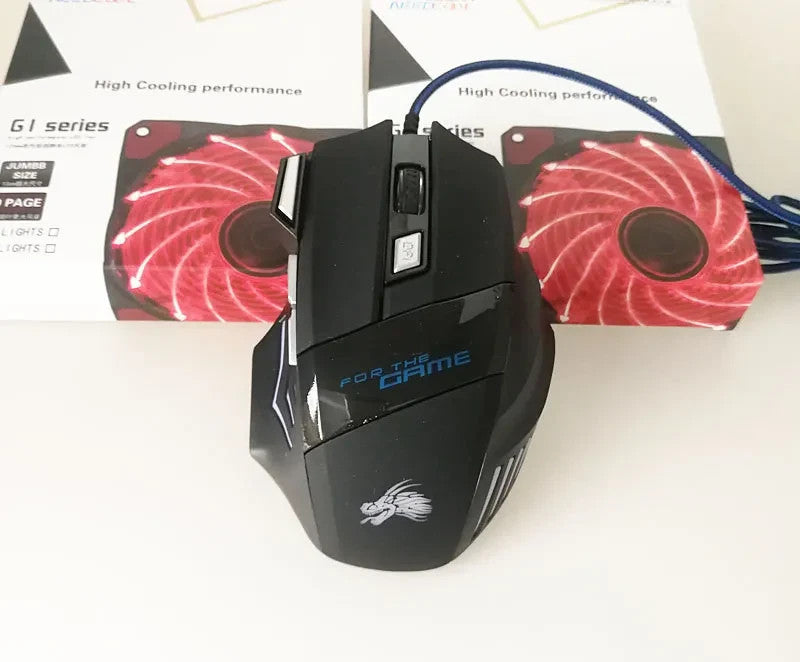 USB Gaming Mouse Wired LED Optical Gamer for PC Laptop