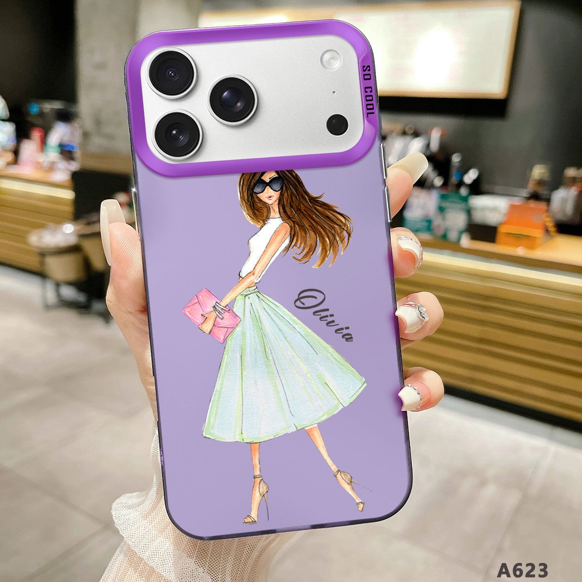 IPhone Case For iPhone 16 Pro 14 15 Pro Max 17e Customized Fashion Girls Cover