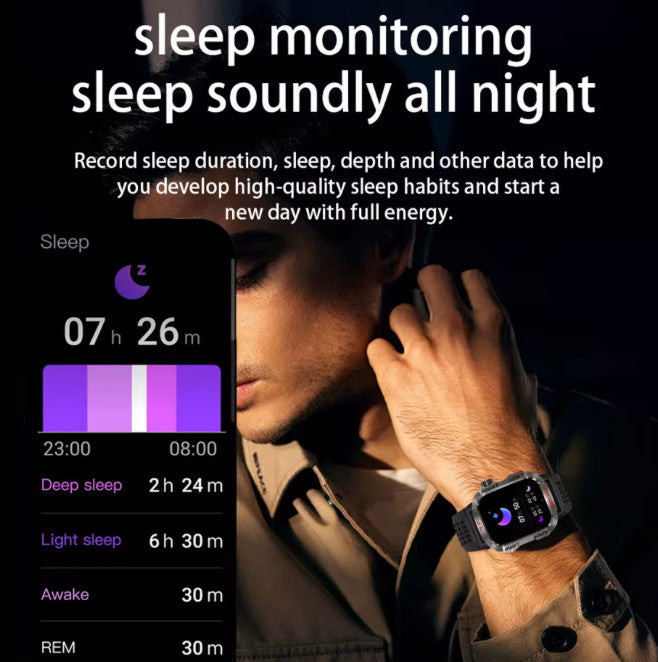 Military GPS Smart Watch Men