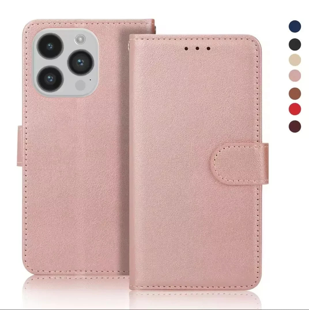 Case For iPhone 17 Pro Max 17e 15Pro 14 13 12 11Pro XR SE 16 Leather Flip Wallet