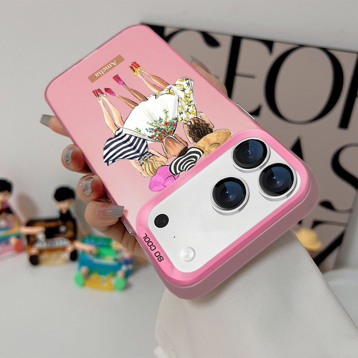 IPhone Case For iPhone 16 Pro 14 15 Pro Max 17e Customized Fashion Girls Cover