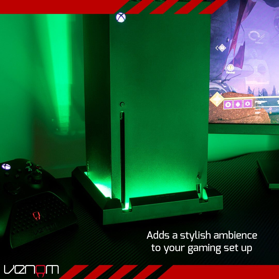 Venom LED Light Up Console Stand for Xbox Series X and Xbox Series S