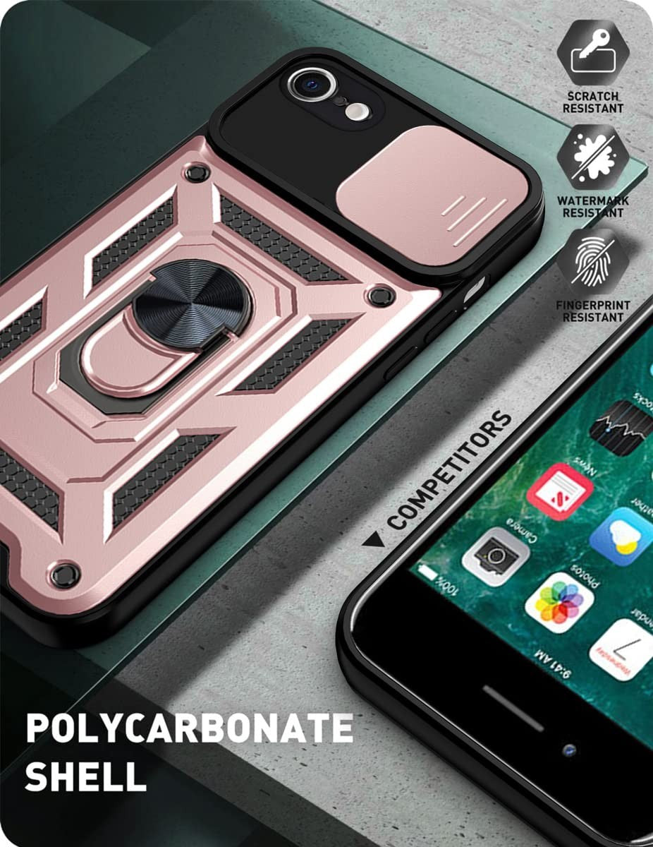 Shockproof Ring Stand Armor Case For iPhone