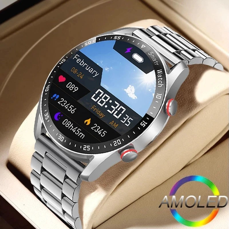 Mens Smart Watch Call Laser Health Blood Pressure Fitness Sports
