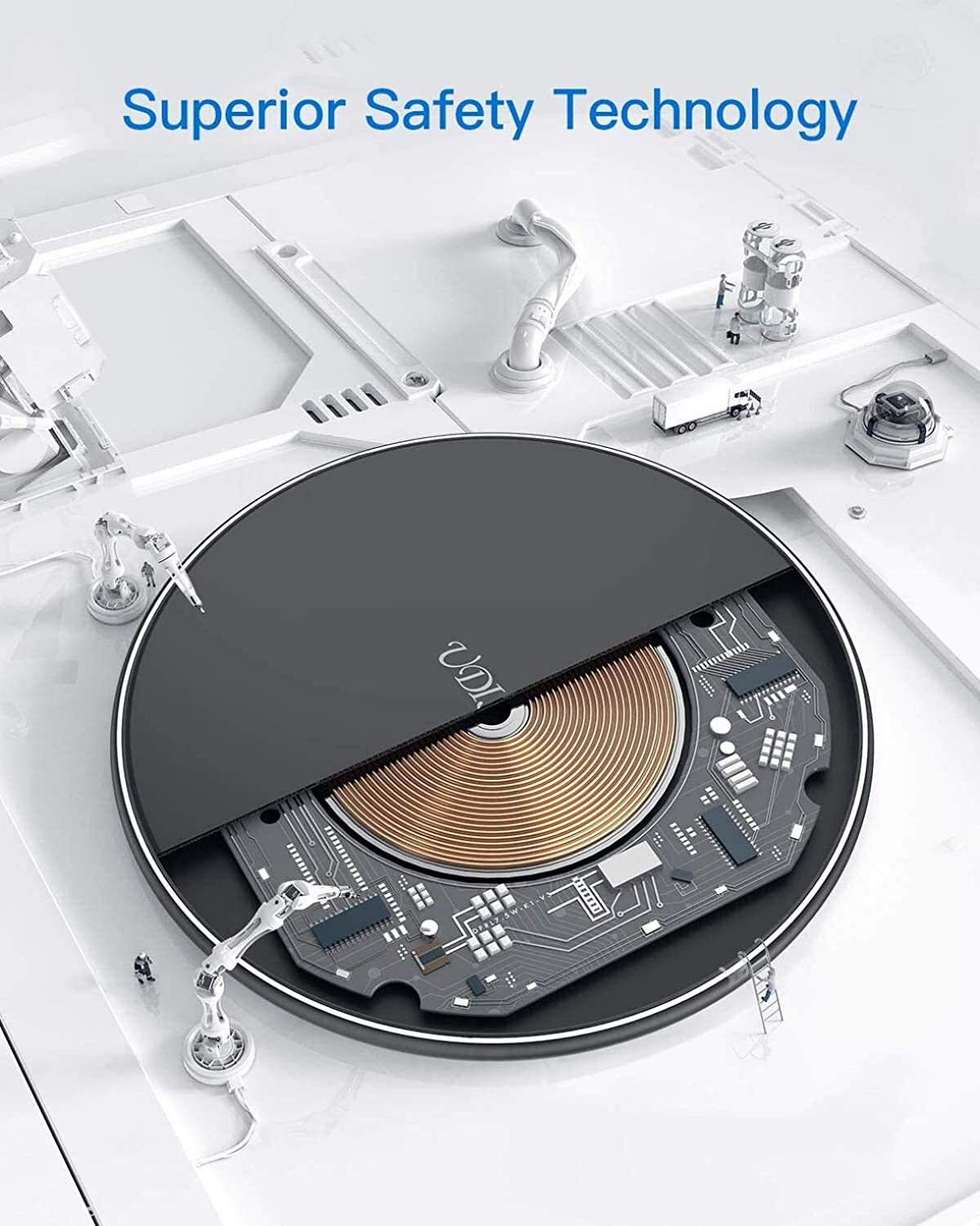Fast Wireless Charger Charging Pad For Apple & Samsung