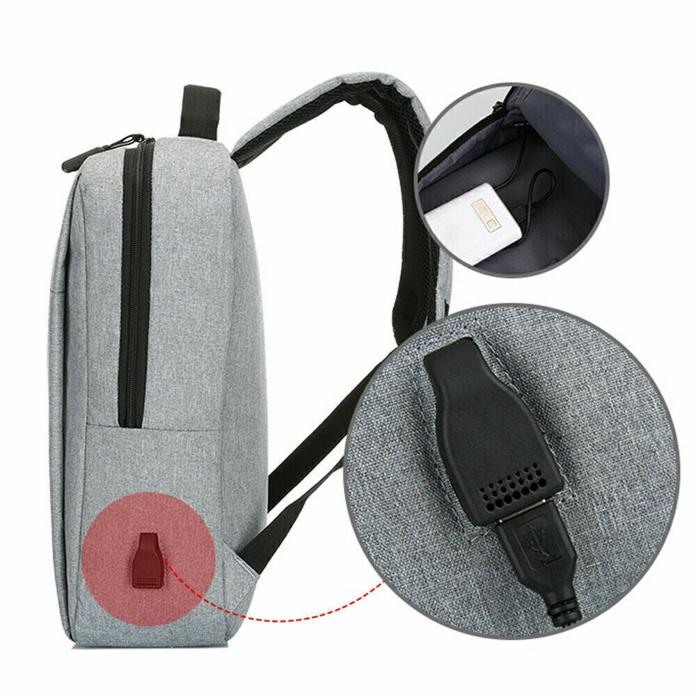 Laptop backpack case up to 15.6" USB charging port Anti Theft