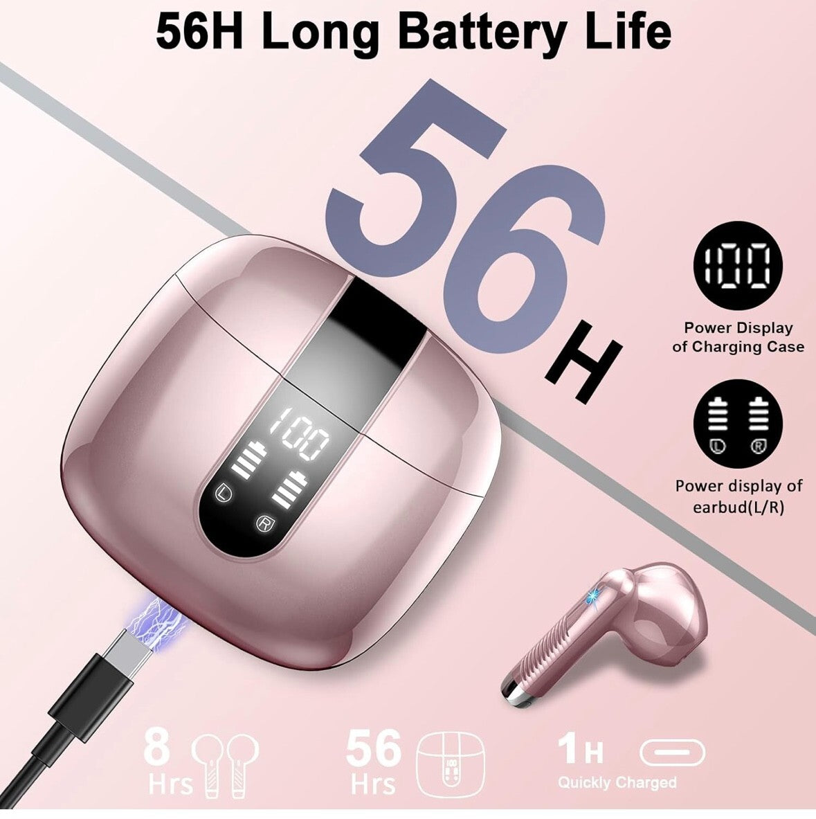 Wireless Earbud Bluetooth 5.3