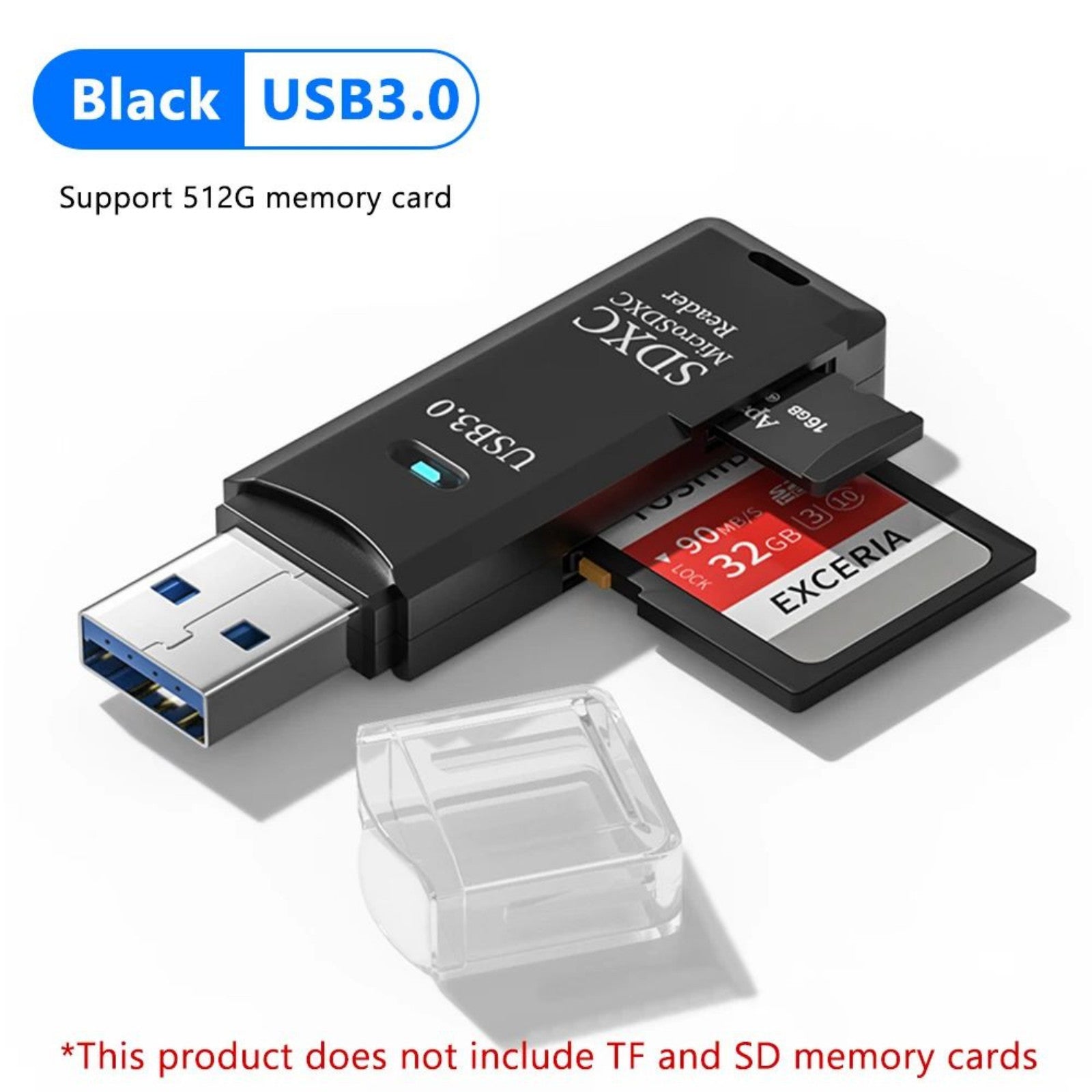 2 in 1 USB 3.0 Card Reader Micro TF SD card Reader USB adapter High Speed Reader