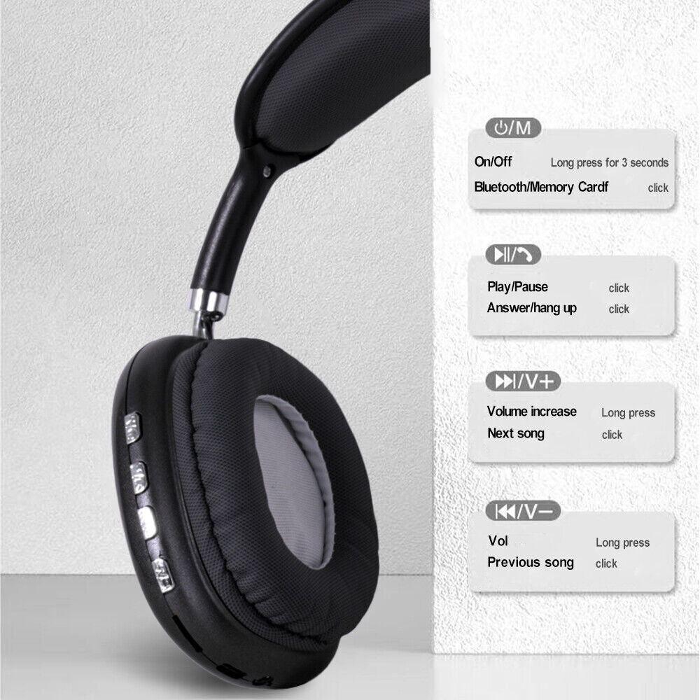 Wireless Bluetooth Headphones with Noise Cancelling 5.3 UK