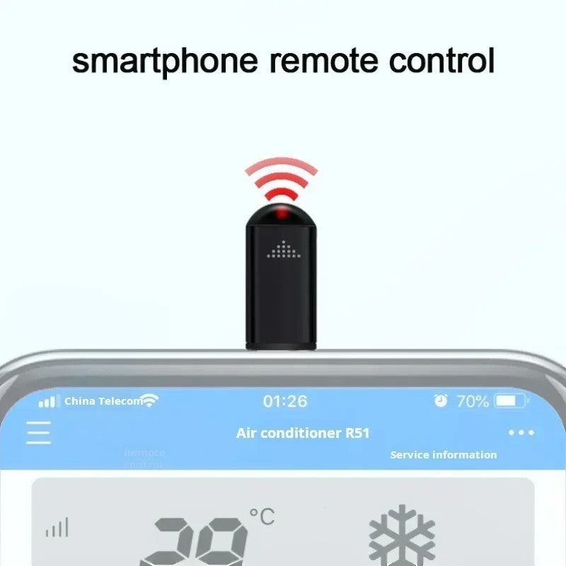Type C IR Blaster Smartphone Remote for TV AC Infrared Control Adapter