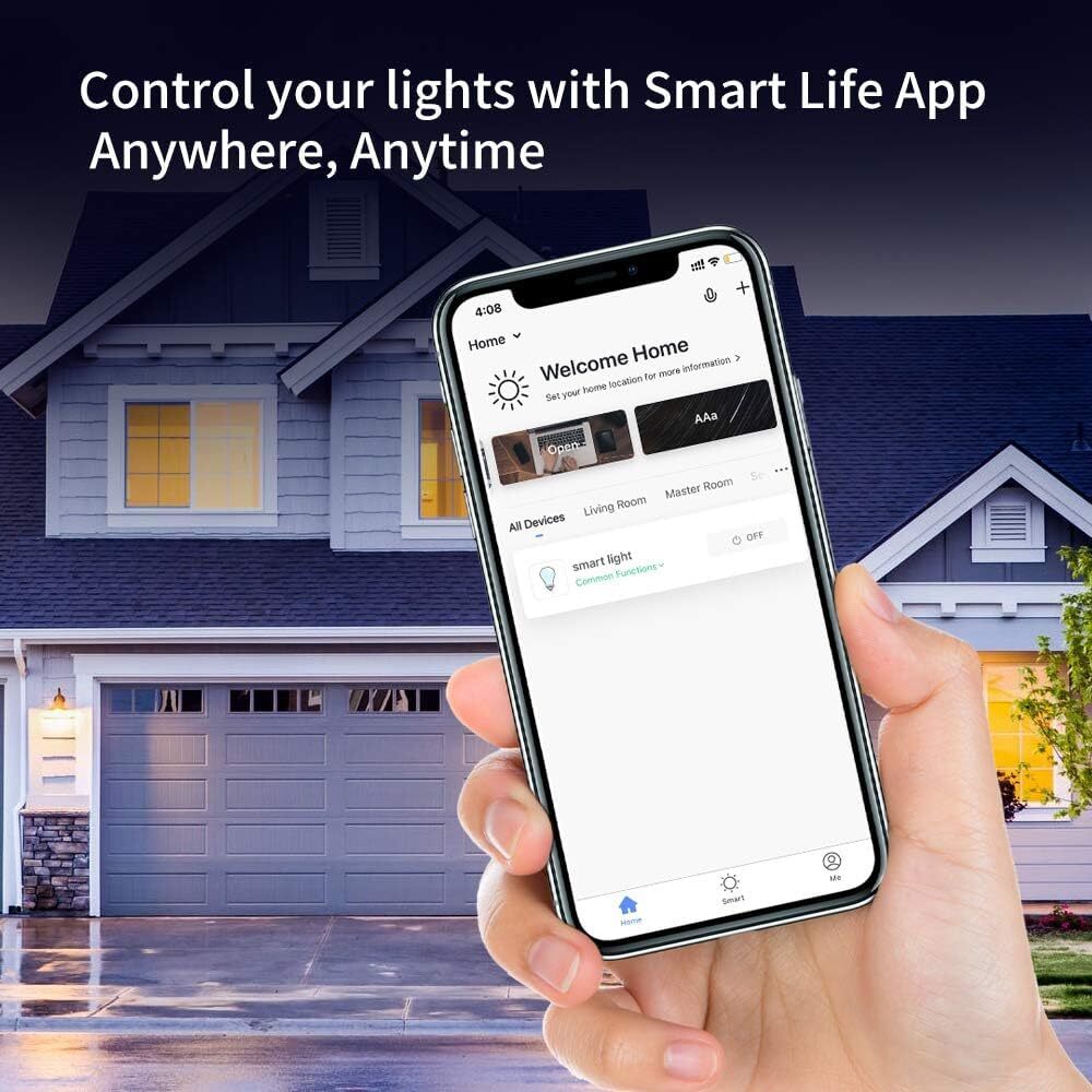 E27 WiFi Colour Changing Smart Light Bulbs Works with Alexa, Google & Homekit