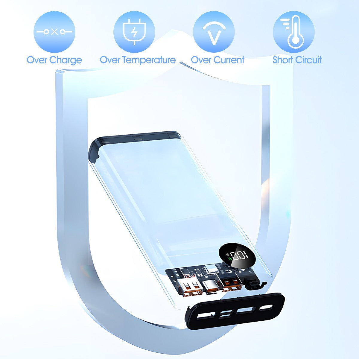 9000000mAh Power Bank Fast charger Pack USB Backup Battery For Mobile Phone