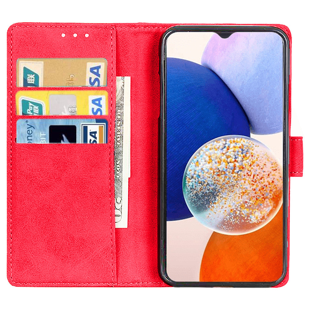 Flip Leather Phone Case for Samsung S25 Ultra S24 S23 S22 S21 + Magnetic Wallet