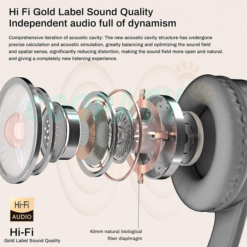 Wireless Bluetooth Headphones with Noise Cancelling