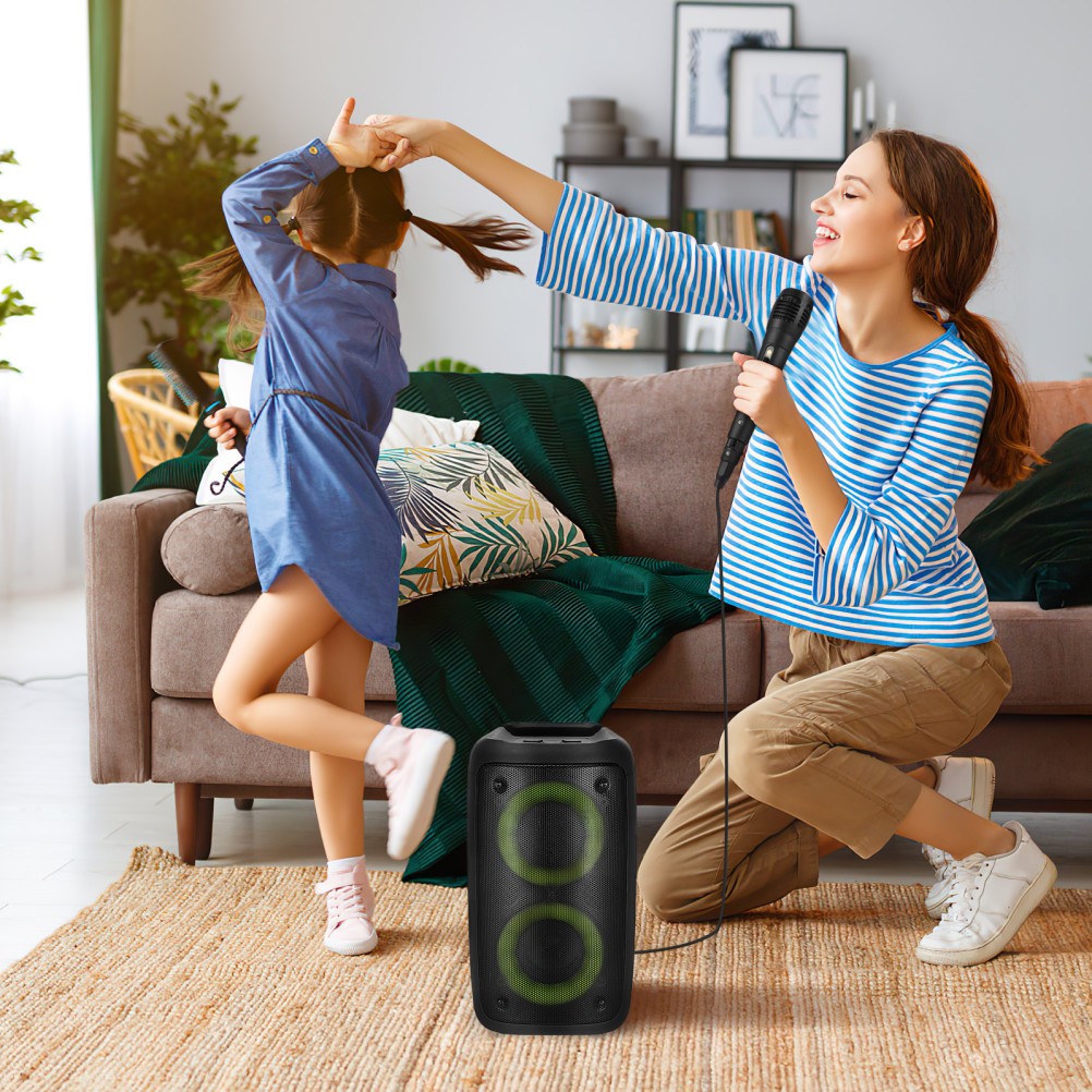 3000W Portable Bluetooth Speaker Sub woofer Heavy Bass Sound System Party & Mic