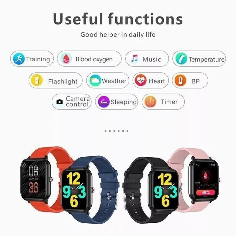 Unisex Sports Smart Watches with fitness tracker, Blood presure and heart rate