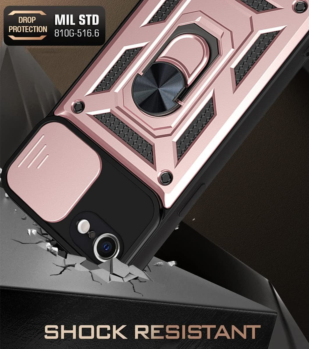 Shockproof Ring Stand Armor Case For iPhone