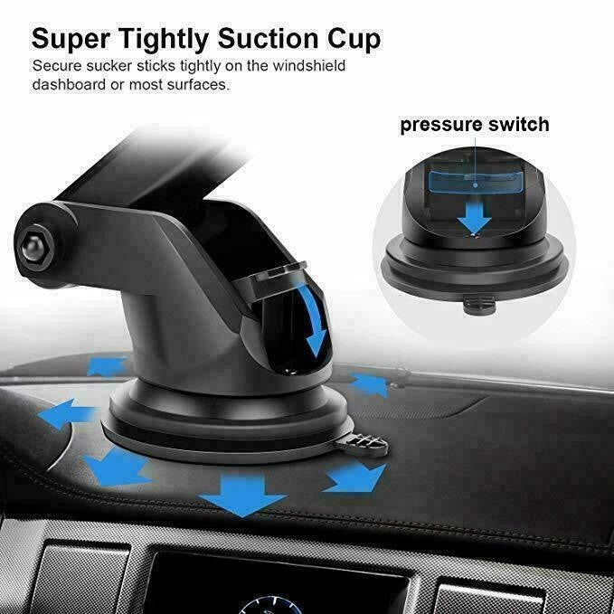 Wireless Car Charger 15W Fast Charging Phone Holder Automatic Clamping Mount UK
