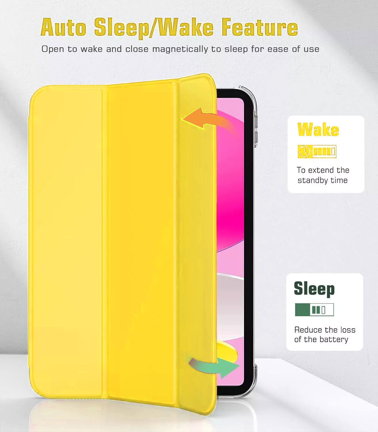 Leather Magnetic Smart Case for Apple iPad