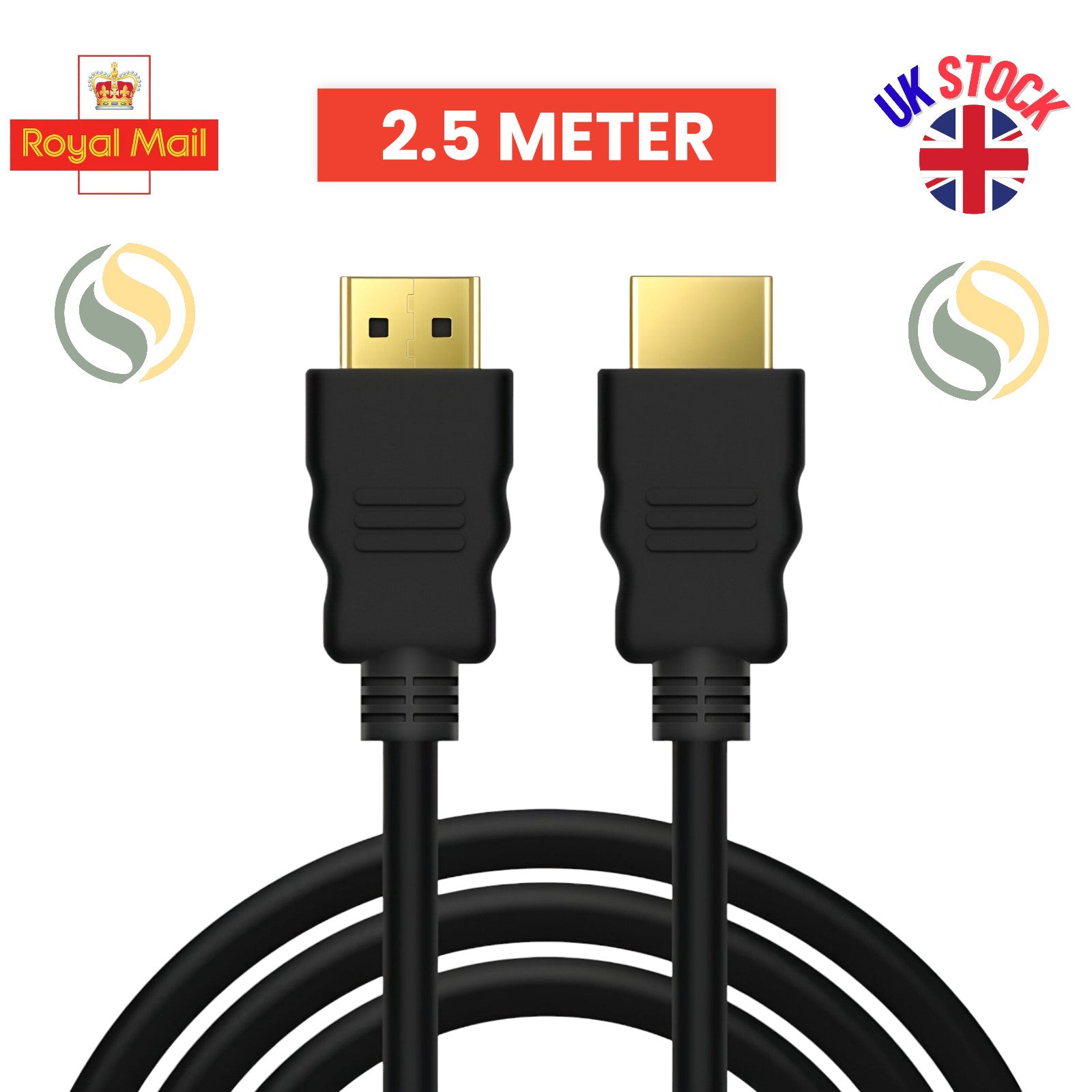 4K HDMI Cable 2.0 UltraHD High Speed 2160p 0.5m/1m/2m/3m/5m/10m/15m Premium Lead