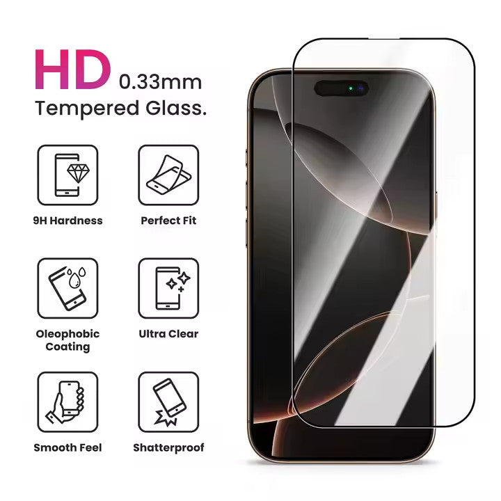 Full Cover Screen Protector For iPhone 17 Pro MAX 16 15 14 13 11 Tempered Glass