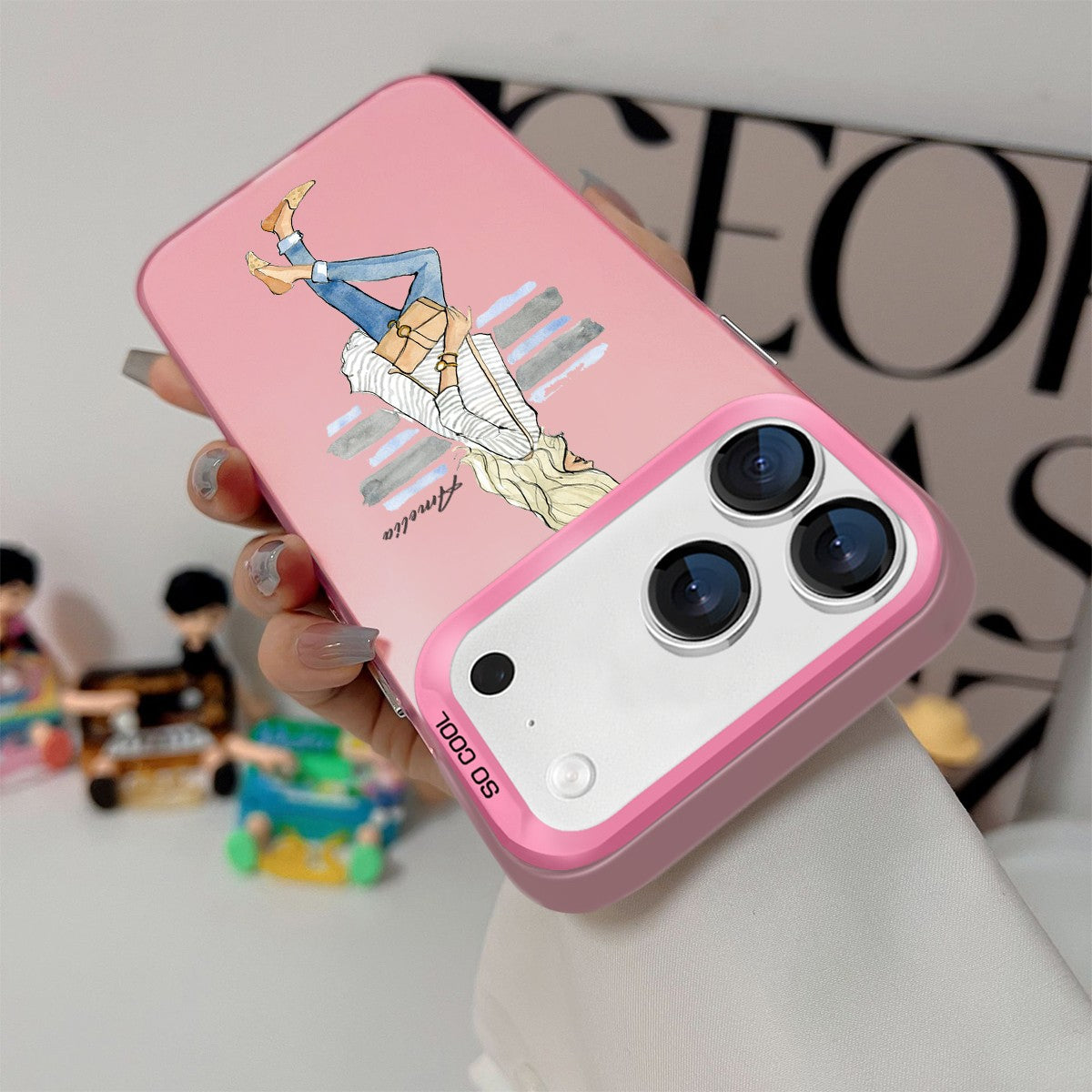 IPhone Case For iPhone 16 Pro 14 15 Pro Max 17e Customized Fashion Girls Cover