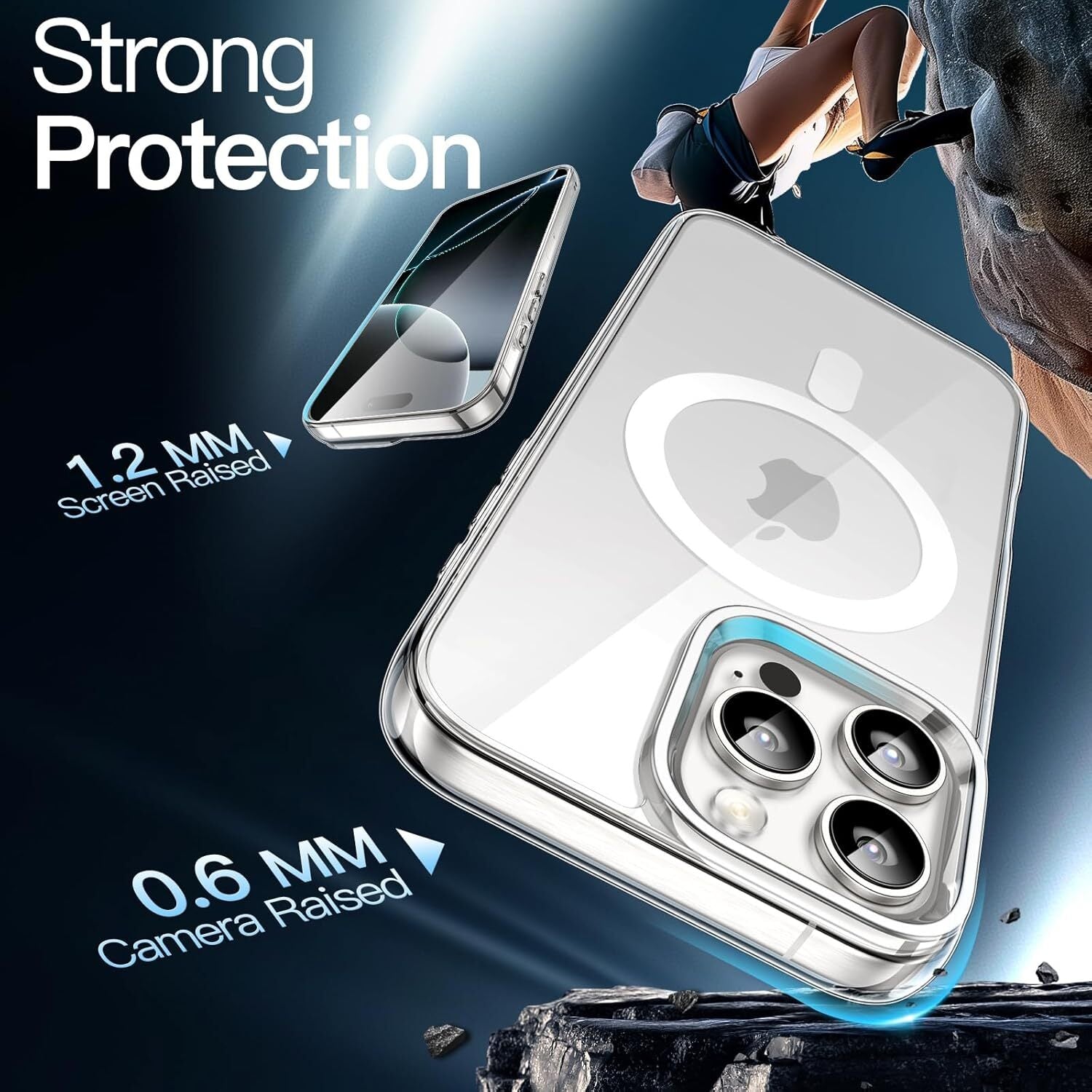 Shockproof Magnetic Case for iPhone 17 Pro Max, 16,17e,16 Pro,14Pro,15,13,12,14