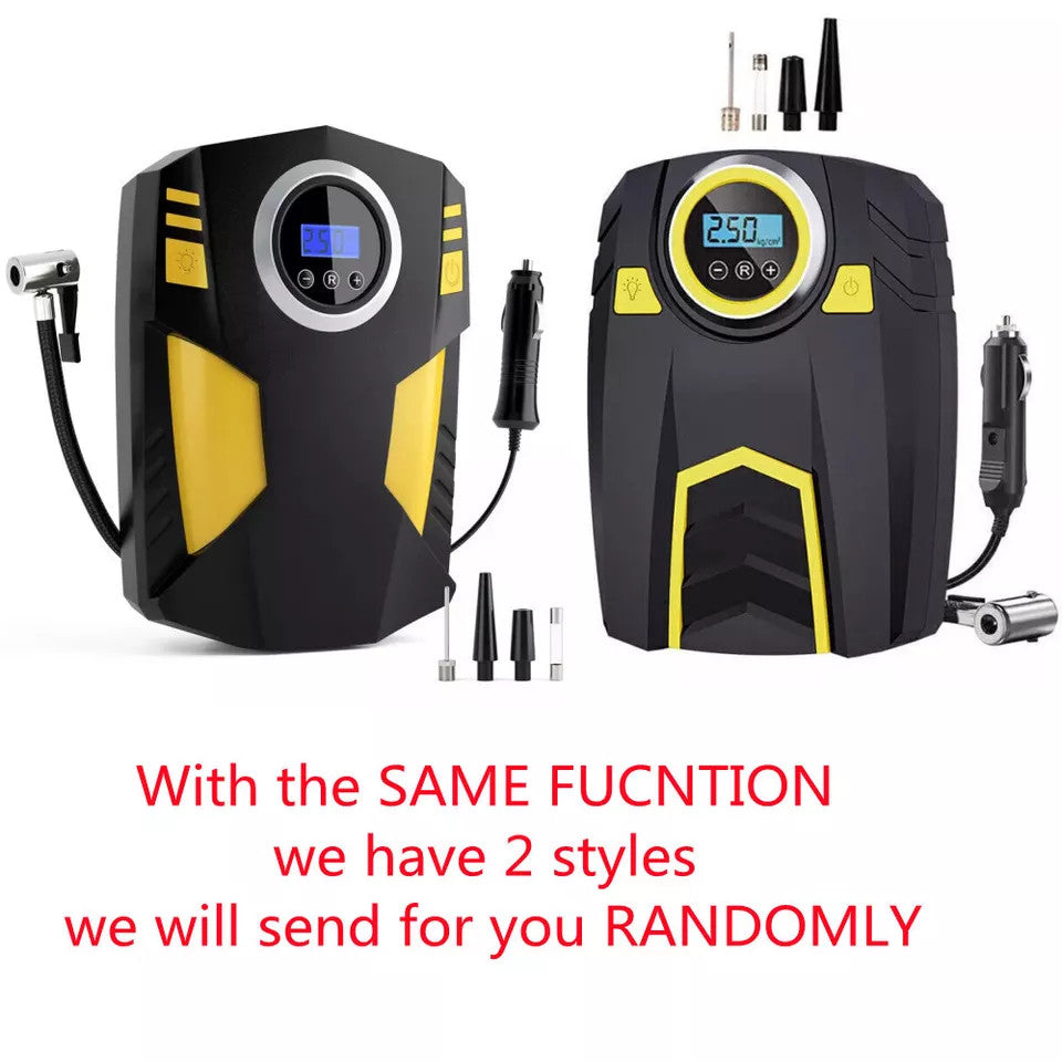 UK Car Tyre Inflator Pump Digital Portable Tyre Air Compressor Pump 12V Electric