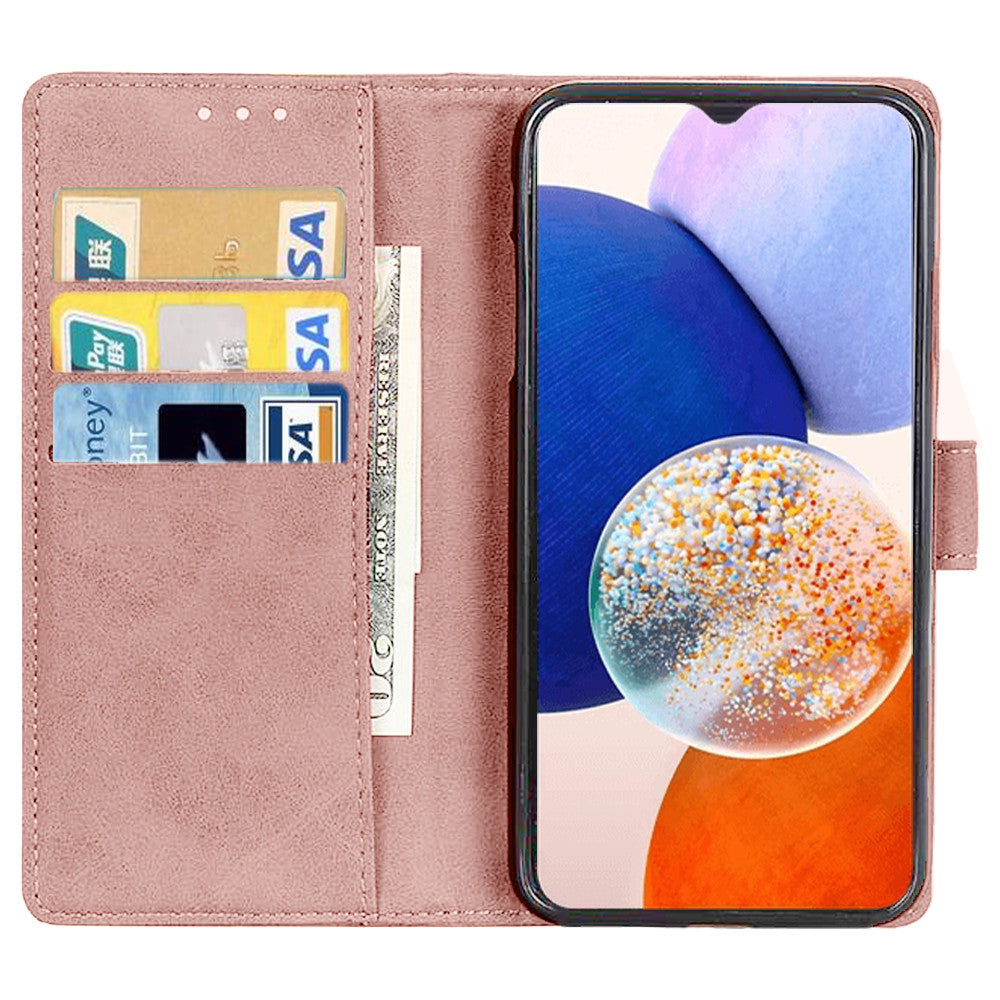 Flip Leather Phone Case for Samsung S25 Ultra S24 S23 S22 S21 + Magnetic Wallet