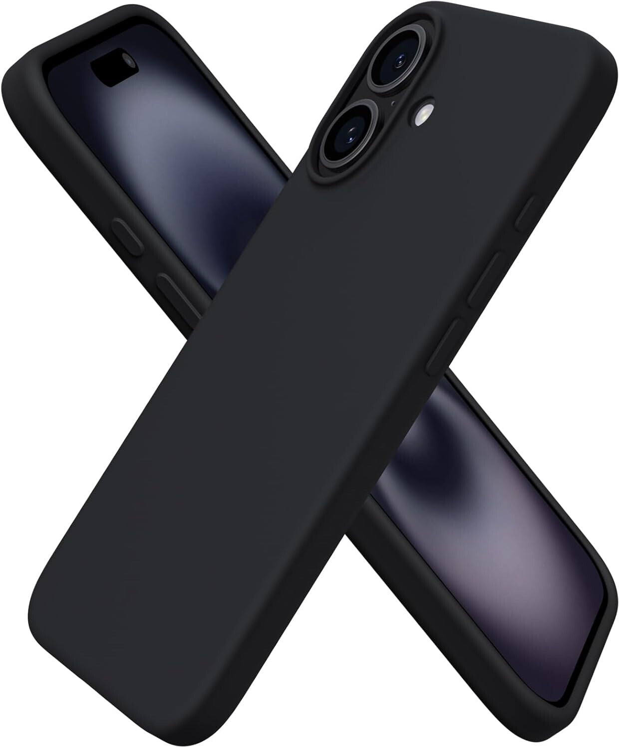 BLACK Case For iPhone 17 16 Pro Max 15 14 Plus 13 12 11 Shockproof Phone Cover