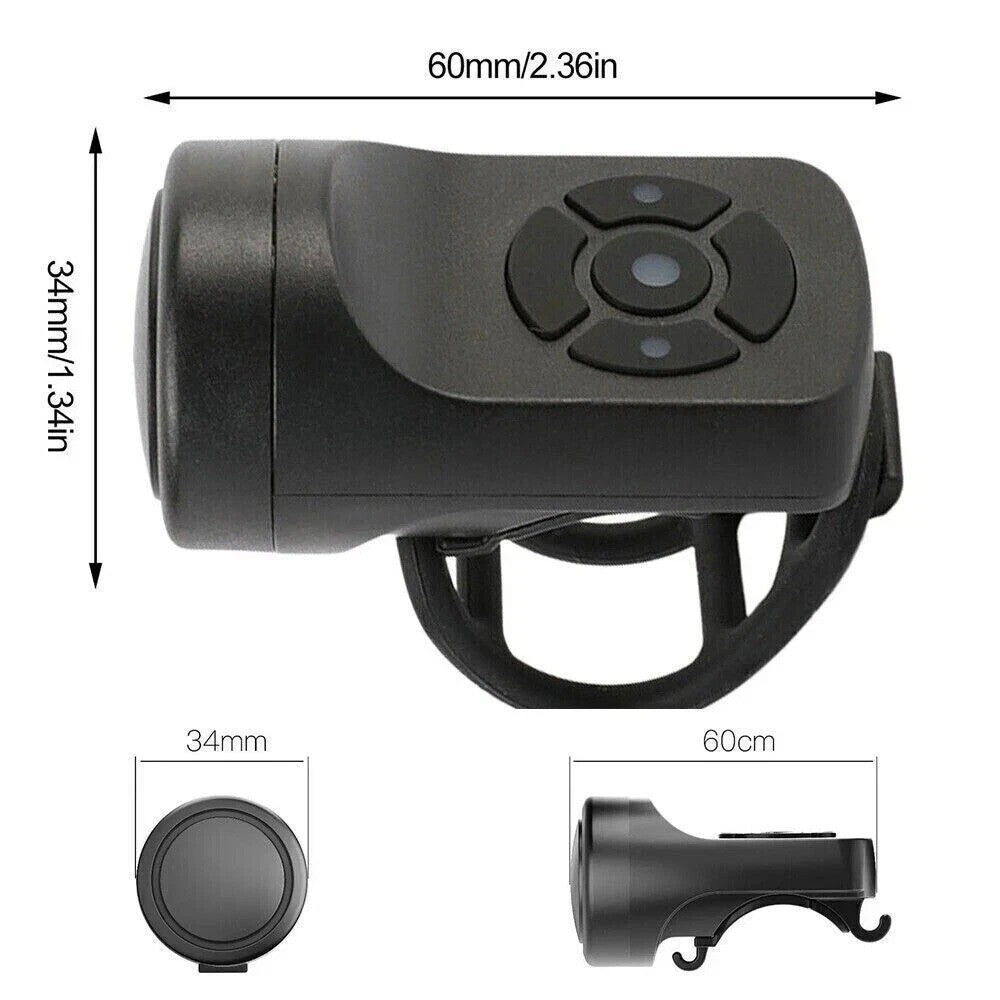 Bicycle Horn Loud Electric Bell MTB Bike Cycling Accessories USB Rechargeable uk