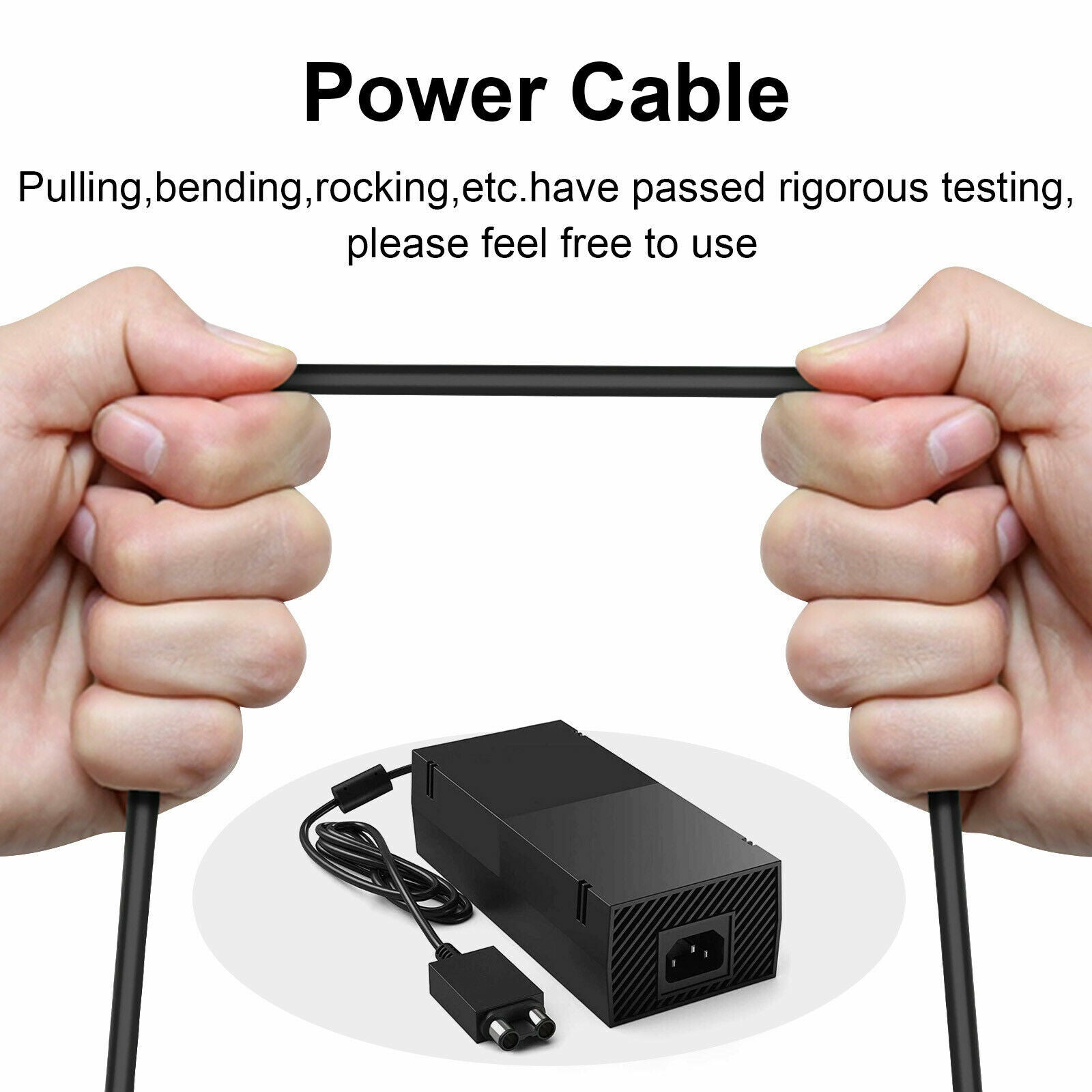 For XBOX ONE Power Supply Brick Console With AC Adapter UK Power Cable Charger