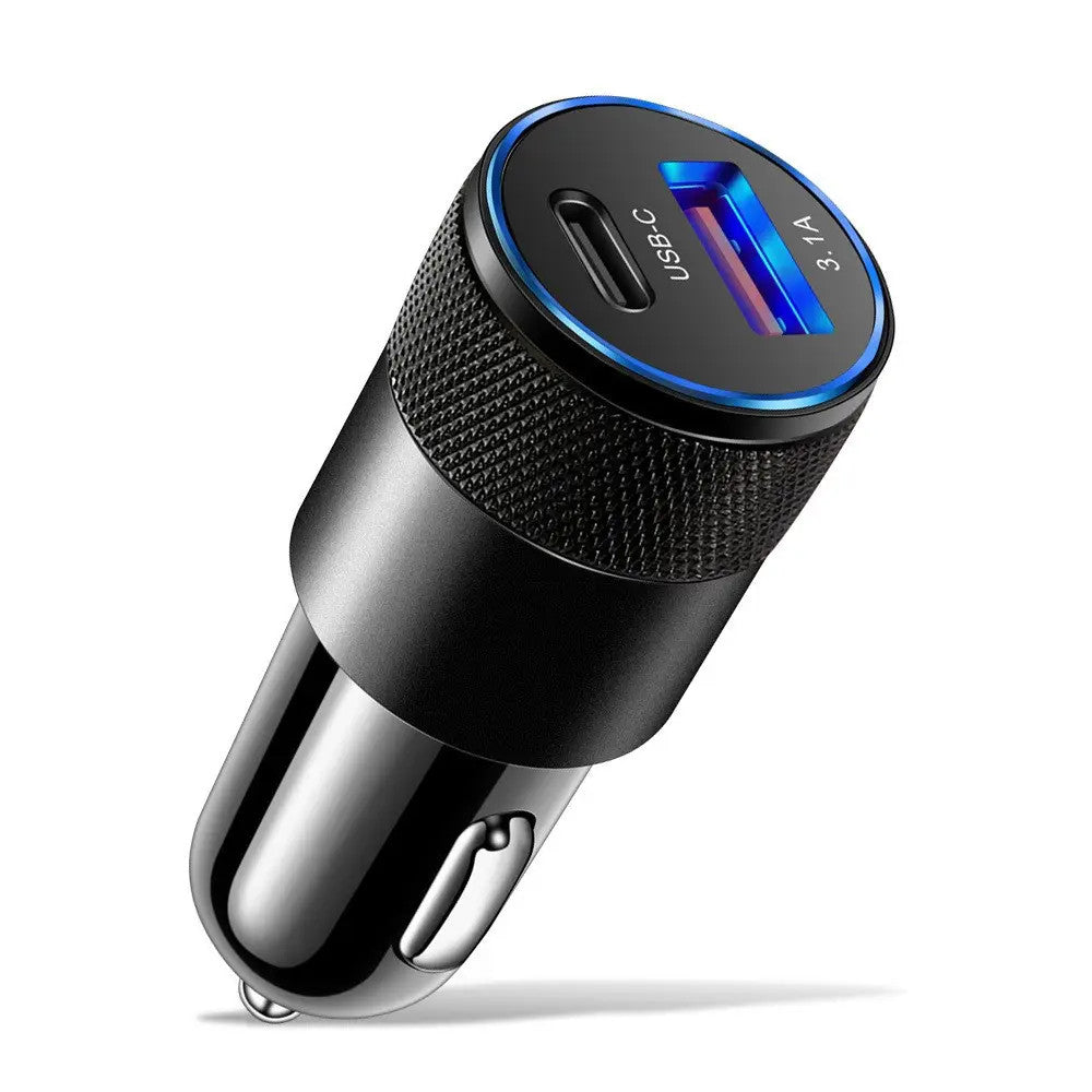 Fast Charging USB+TYPE-C Car Charger universal socket adaptor