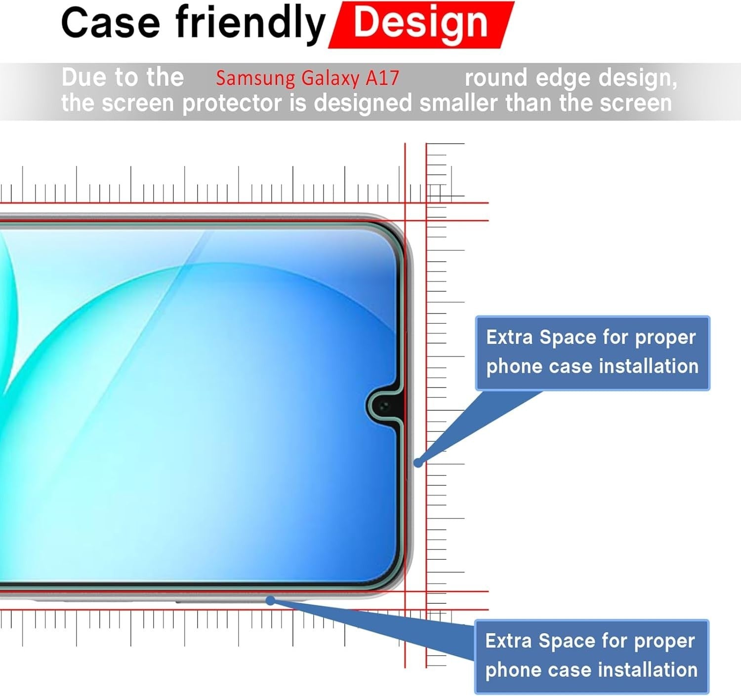 Tempered Glass Screen Protector For Samsung A17 A16 A15 A26 A34 A40 A52S A56 A70