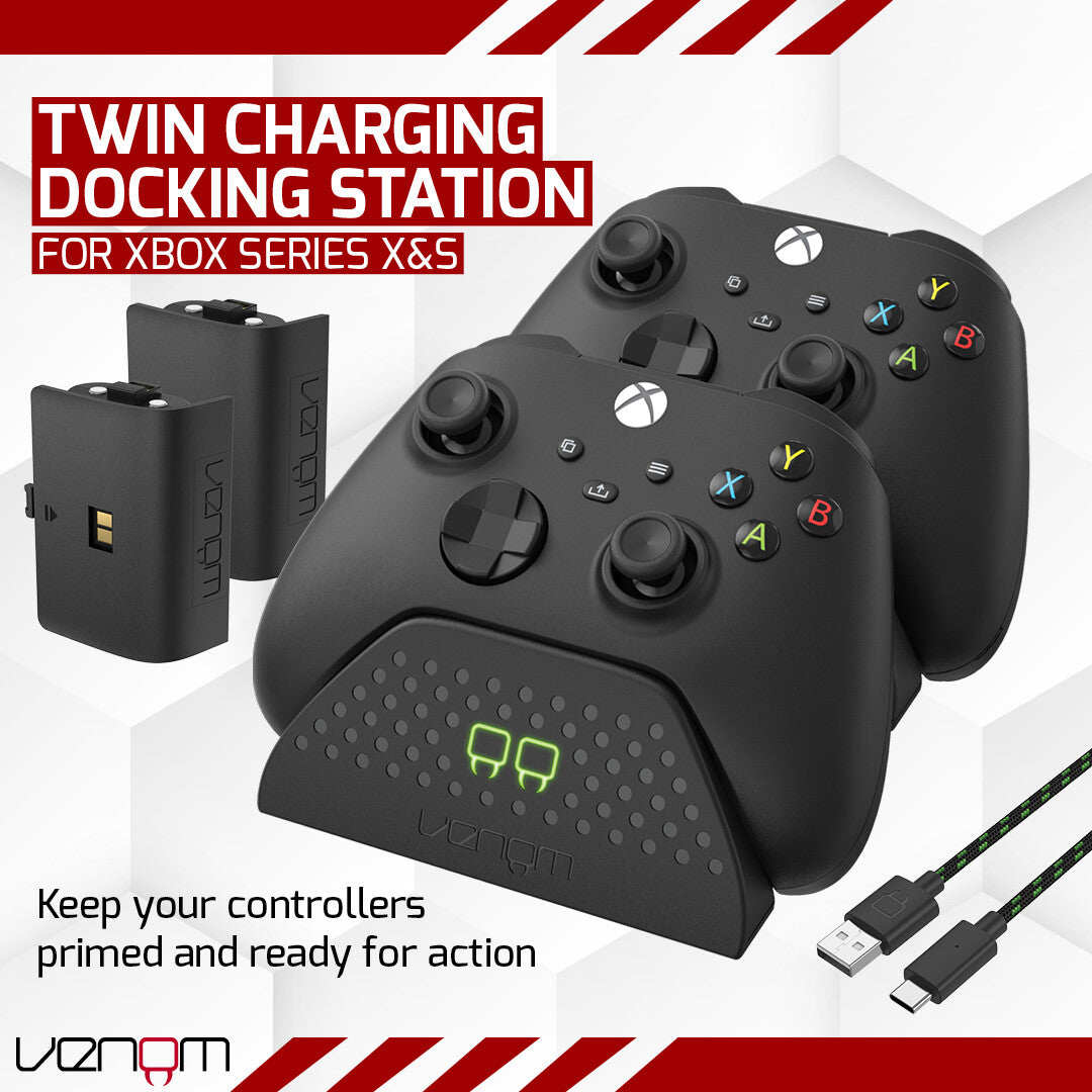 Xbox Charging Dock with Rechargeable Batteries