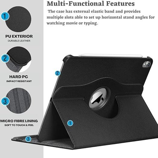 Rotating Case for iPad 11 A16 11th Generation