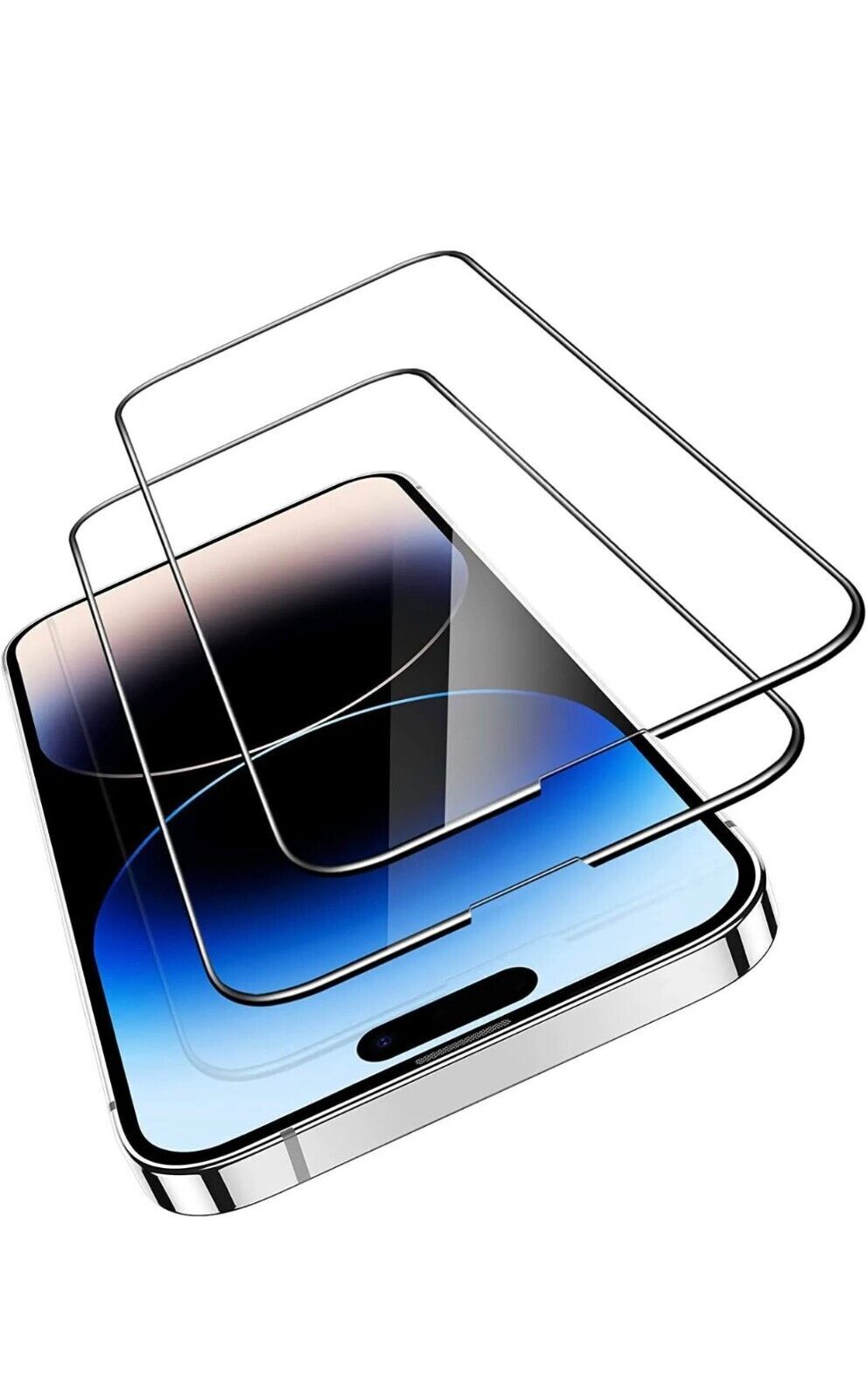 2 PACK Tempered Glass Screen Protector for iPhone's