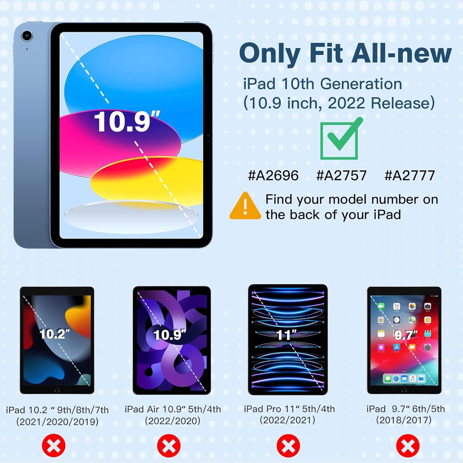 Leather Magnetic Smart Case for Apple iPad