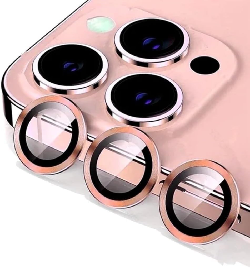 Camera LensGlass Protector Metal Ring for iPhone 17 Pro 14Pro 15Pro 16Pro 17E 13